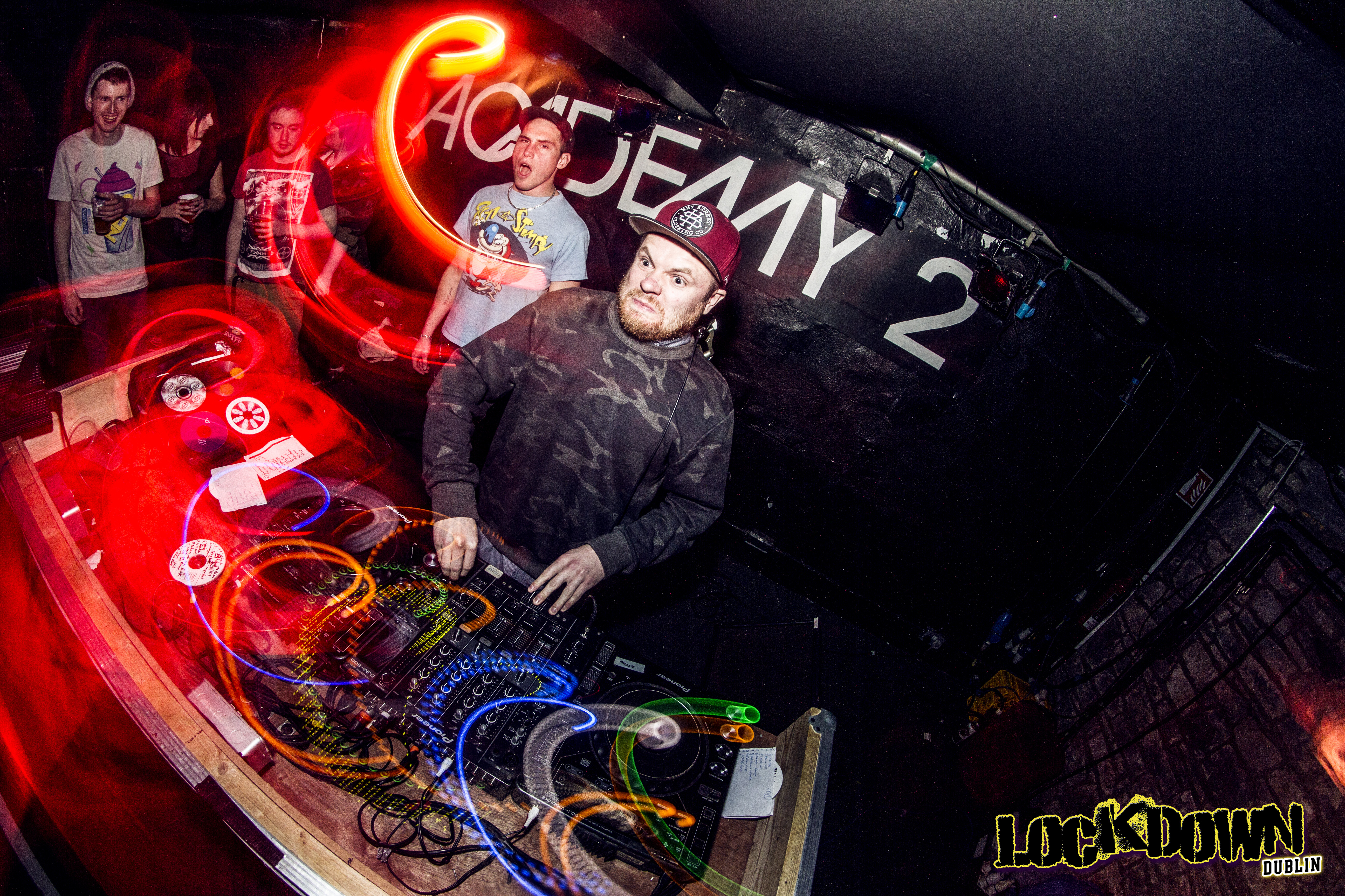 Rou Reynolds from Enter Shikari DJing at Lockdown in Dublin