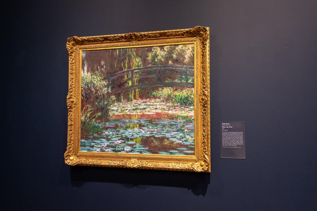 Picture of Claude Monet's water lilies at the art institute of chicago